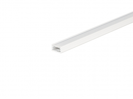 LED Alu U-Profil AL-PU2 7mm weiß mit Abdeckung 2,0m opalweiß weiß | 2,0m