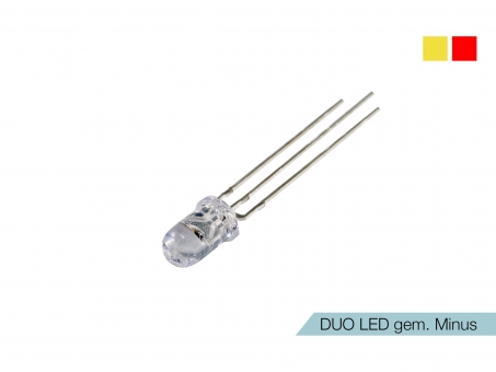 DUO LED gelb/rot LEDs 5mm ultrahell gemeinsamer MINUSPOL 