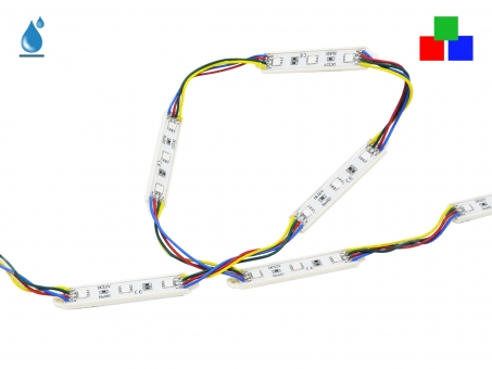 LED Modul RGB+ 12Vdc 0,8W 15lm 3LEDs IP65 92mm 
