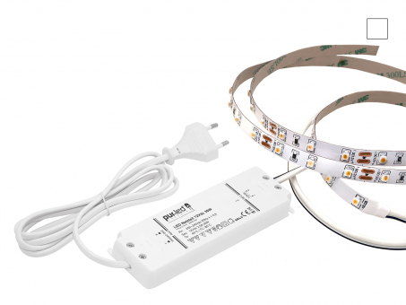 ECO-SET: 3m LED Stripe 12Vdc 60LEDs/m neutralweiß + Netzteil 3,0m