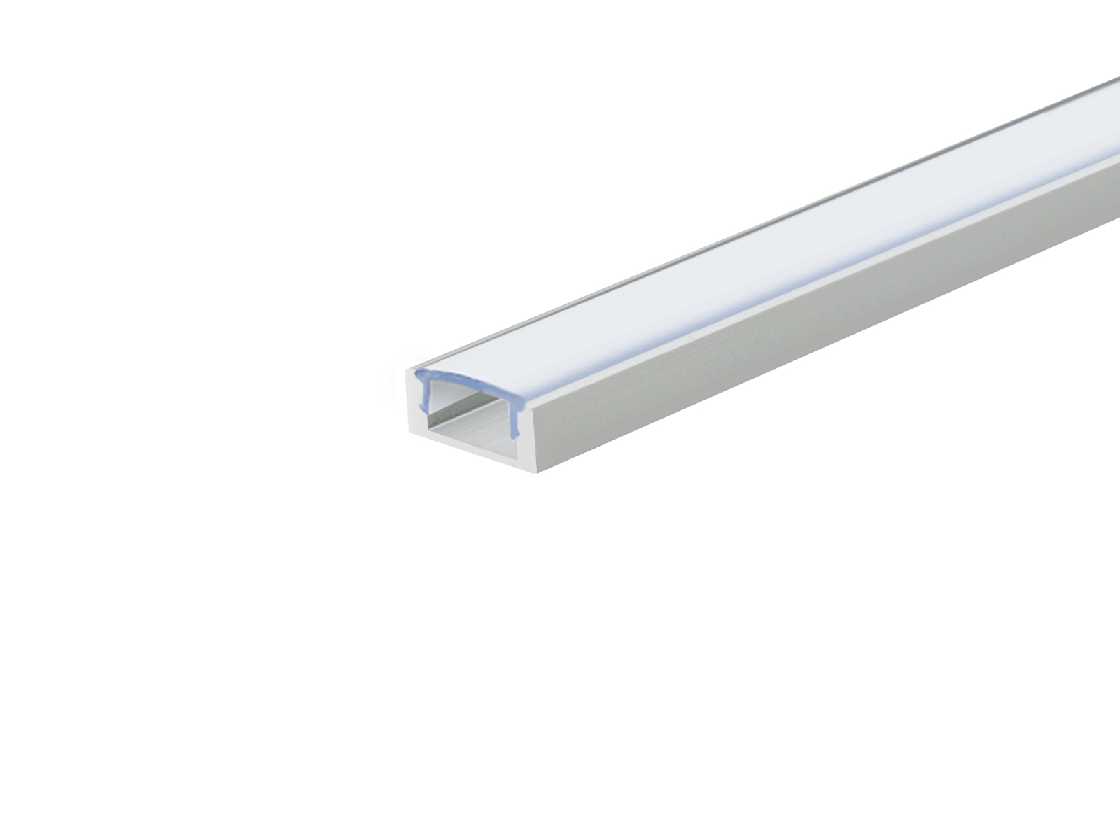 LED Alu U-Profil Slim 7mm silber mit Abdeckung 2m kaufen | PUR-LED