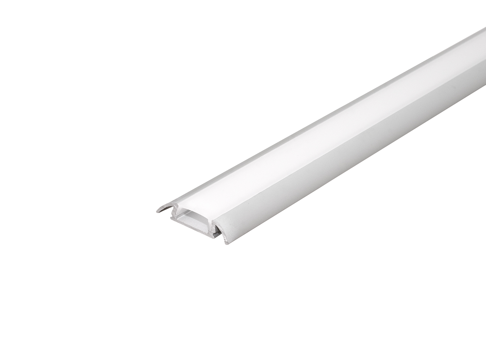 LED Profil Flachprofil AL-PU8 silber mit Abdeckung 2m kaufen | PUR-LED