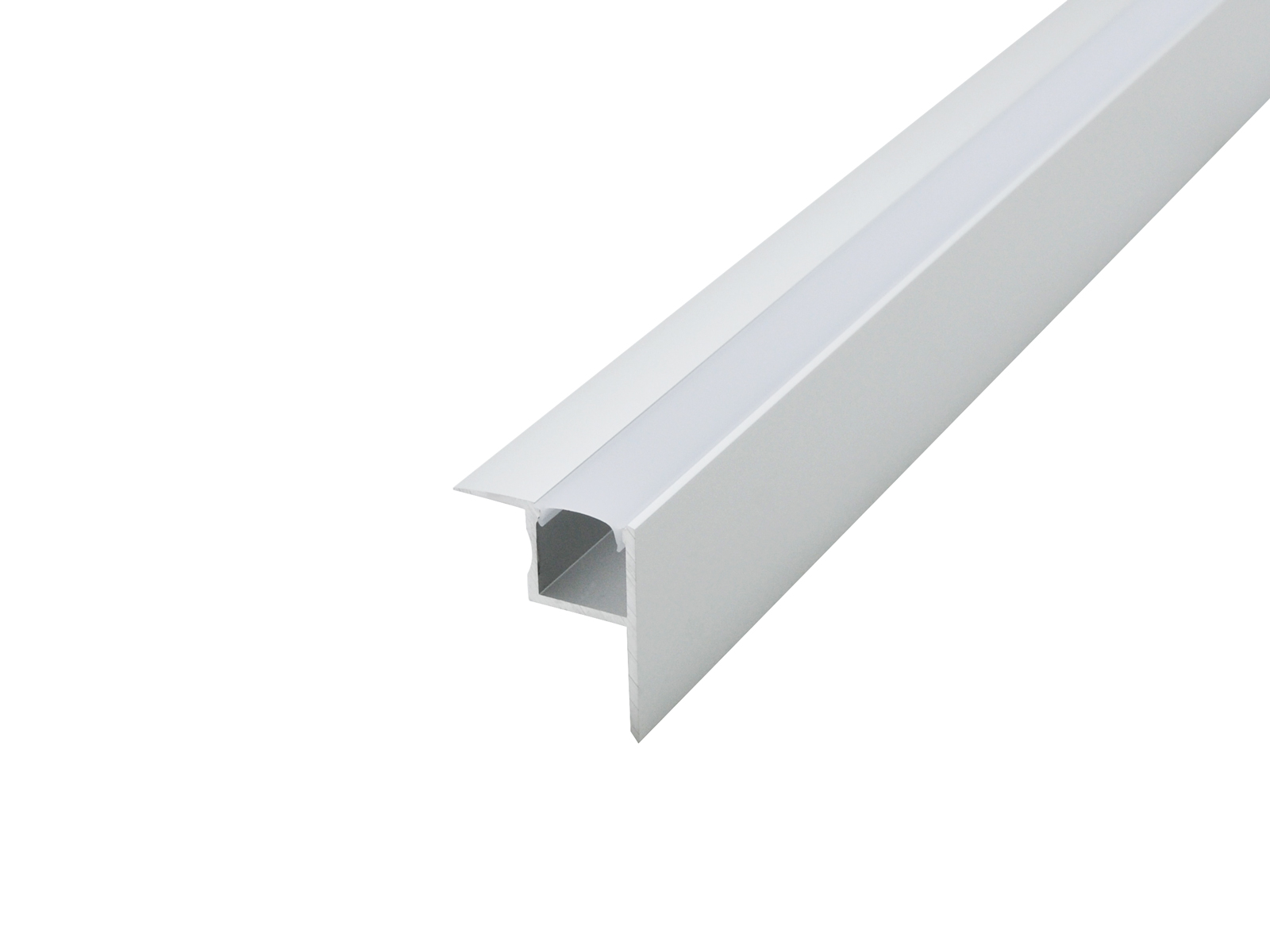 LED Profil für den Deckeneinbau silber mit Abdeckung 2m kaufen | PUR-LED