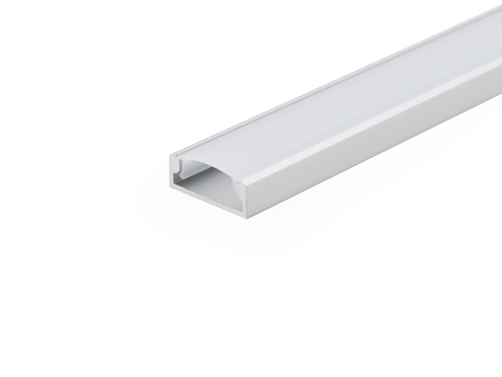 LED Alu U-Profil Slim XL 8mm silber mit Abdeckung 2m kaufen | PUR-LED