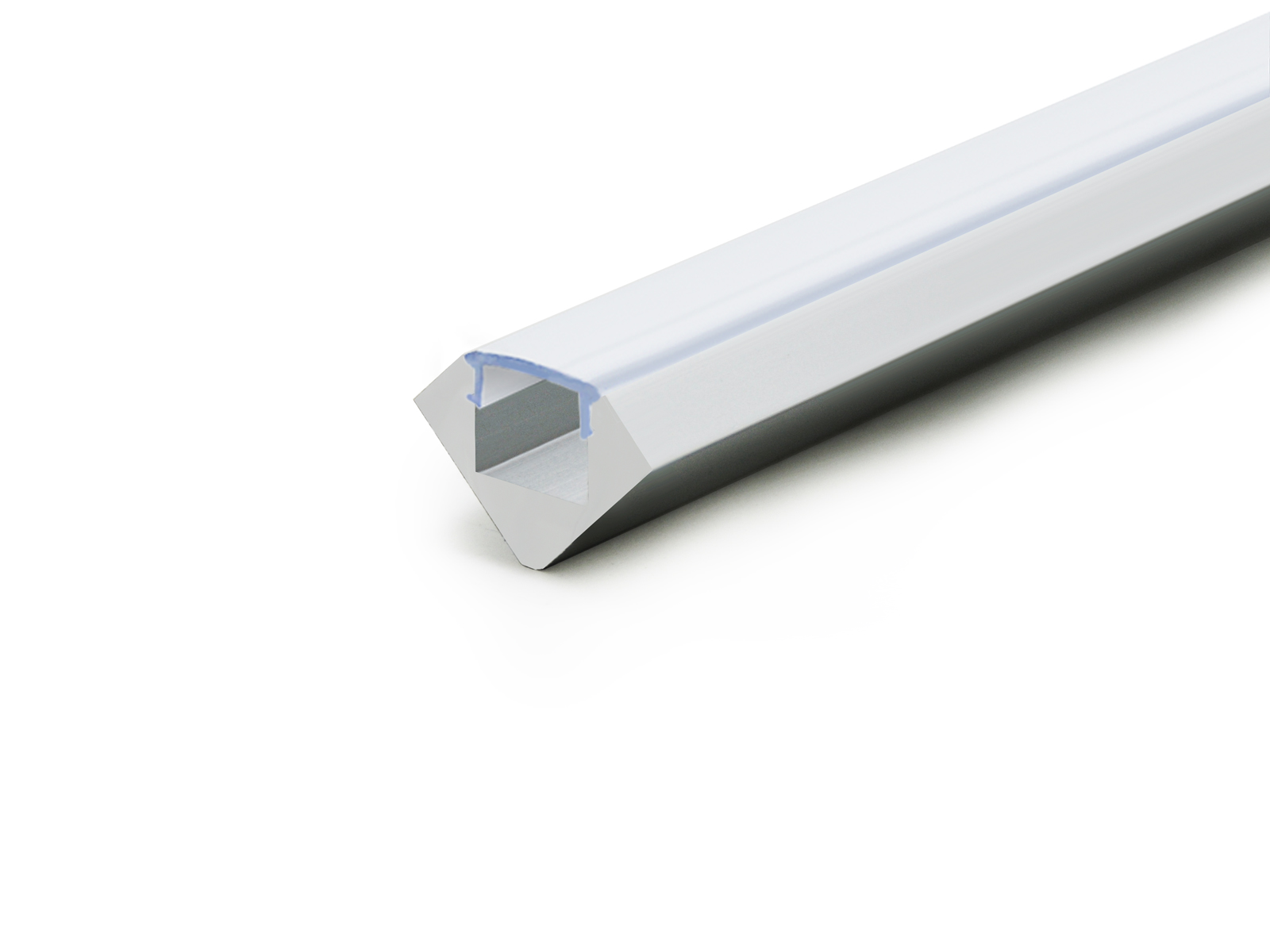 LED AluProfil 45-Grad silber mit Abdeck 2m kaufen | PUR-LED