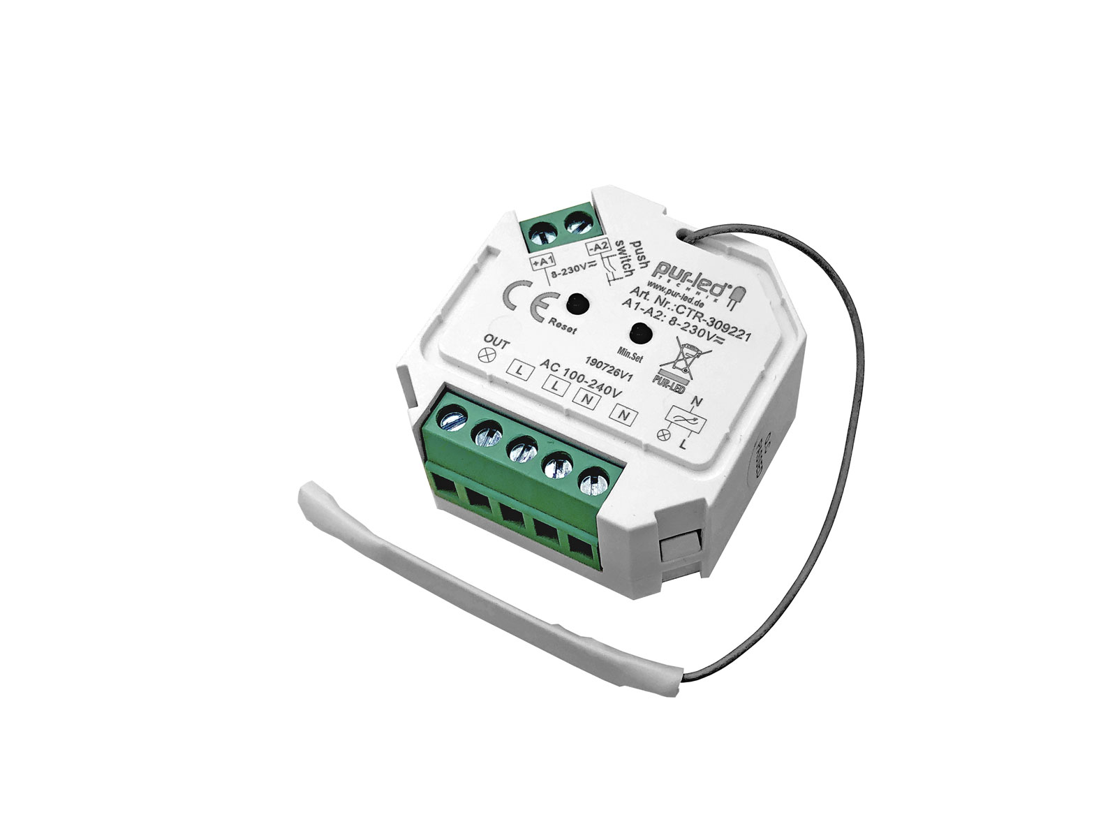 ZigBee LED Dimmer Controller mini Unterputz 230Vac kaufen | PUR-LED