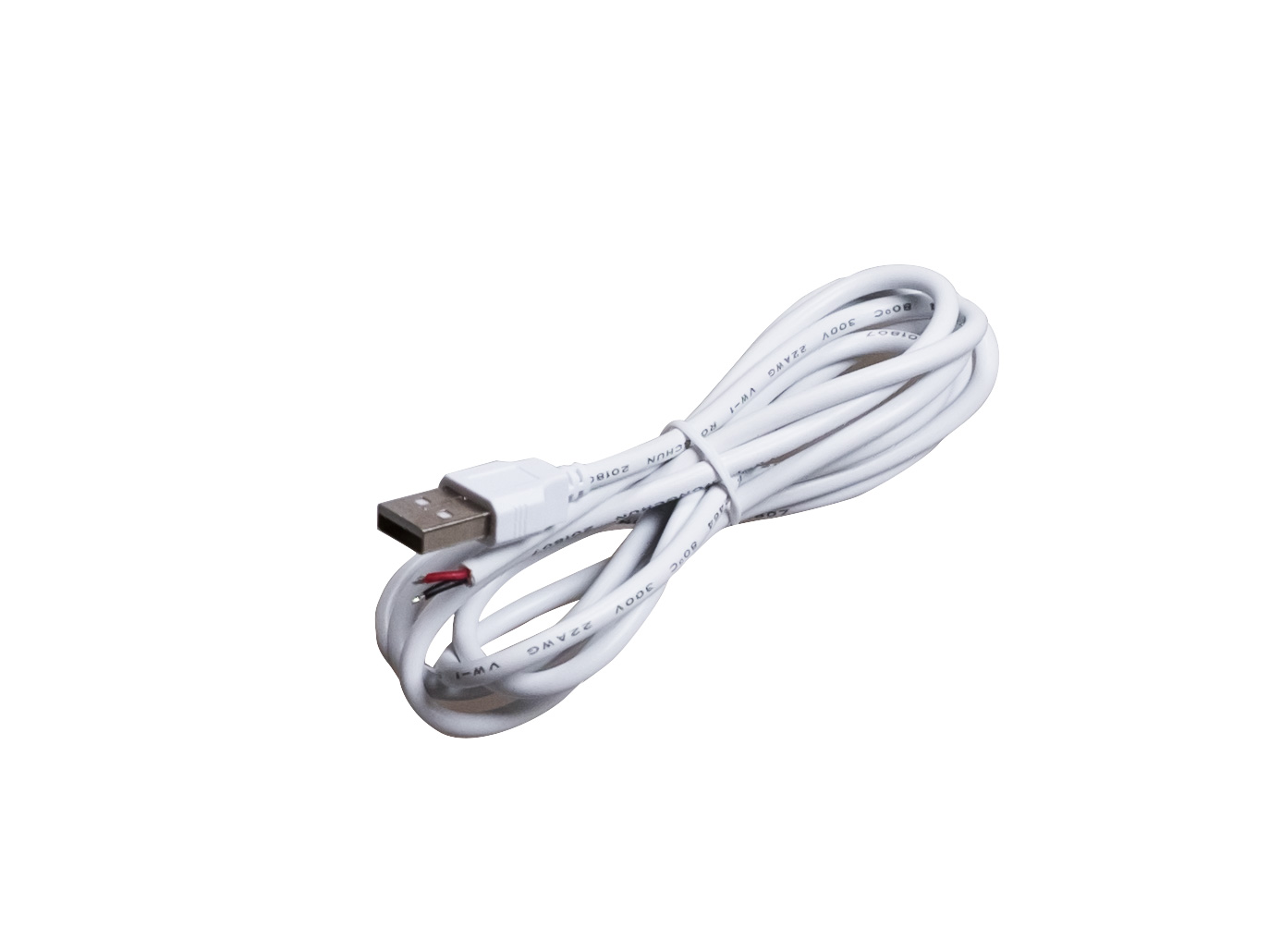 1,5m USB-Kabel weiß für 5Vdc LED Stripes kaufen | PUR-LED