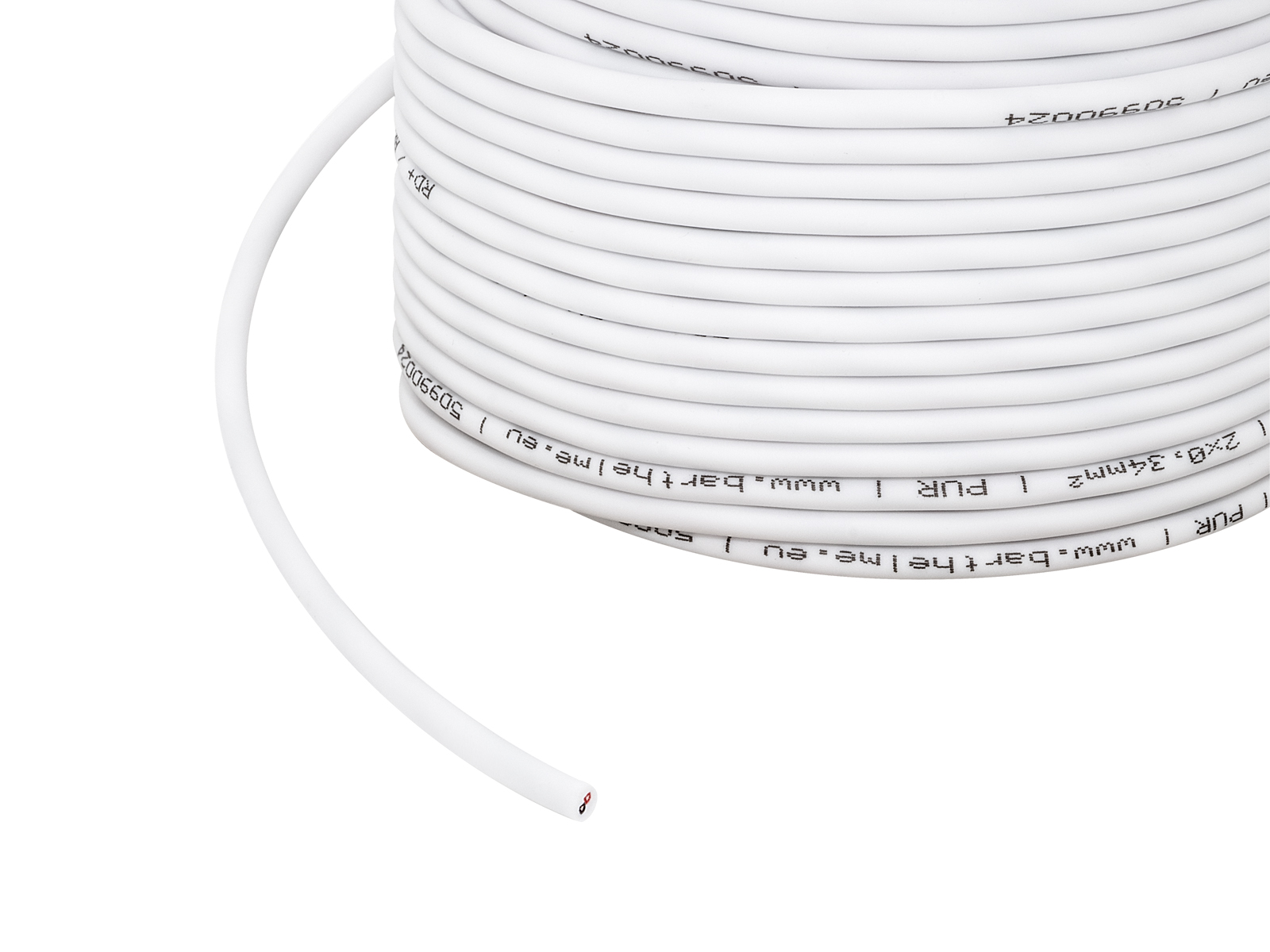 1m 2x 0,34mm² 2-poliges Kabel weiß PUR Outdoor kaufen | PUR-LED