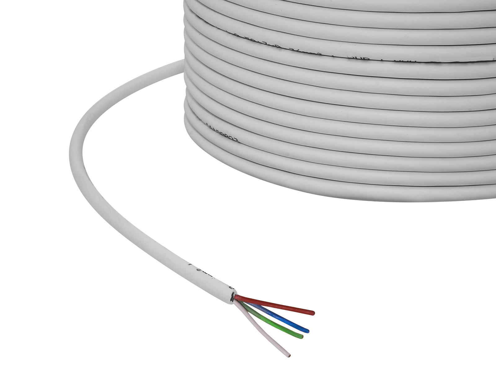 1m 4x 0,5mm² 4-pol. RGB Kabel grau PVC kaufen | PUR-LED