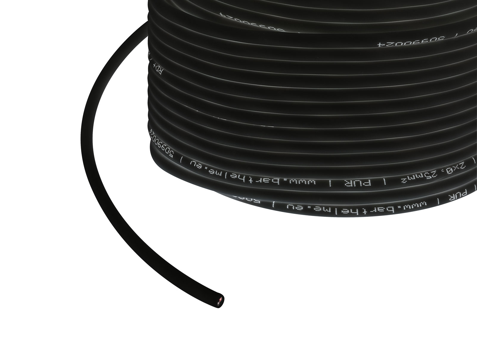 1m 2x 0,25mm² 2-poliges Kabel schwarz PUR Outdoor kaufen | PUR-LED